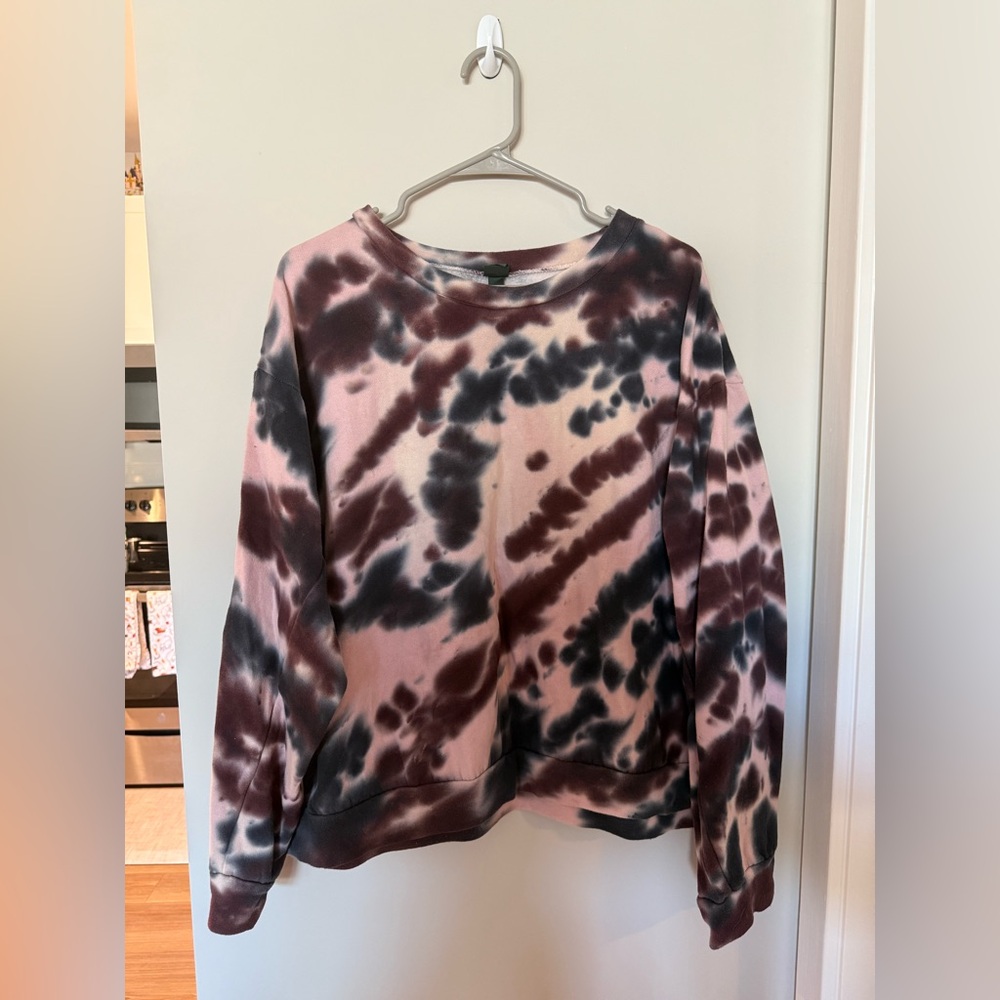 Wild Fable Tie-Dye Sweatshirt in Pink and Black
